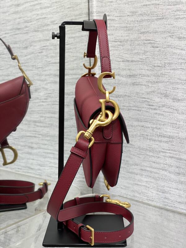 Dior Saddle Burgundy crossbody — Top Quality Replica