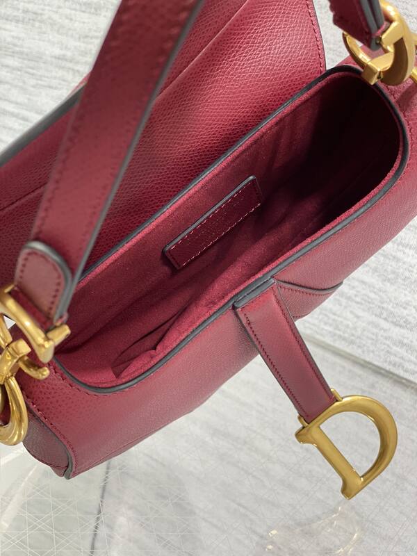 Dior Saddle Burgundy crossbody — Top Quality Replica