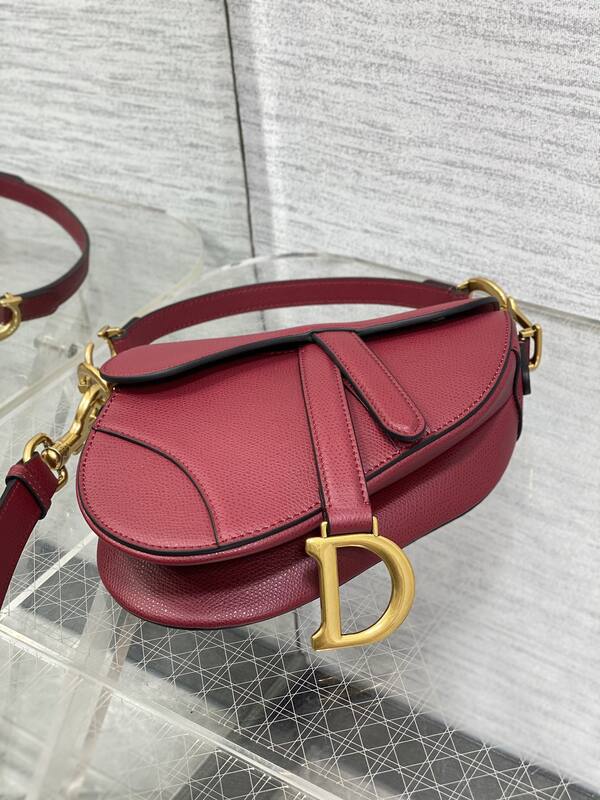 Dior Saddle Burgundy crossbody — Top Quality Replica