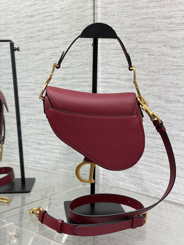 Dior Saddle Burgundy crossbody — Top Quality Replica