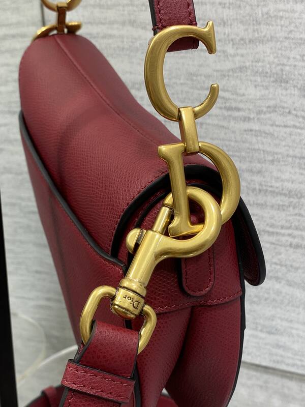 Dior Saddle Burgundy crossbody — Top Quality Replica