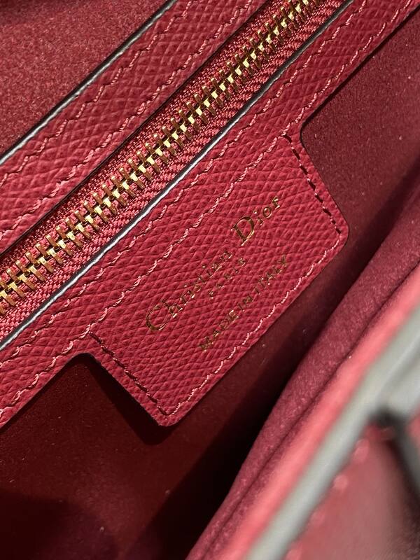 Dior Saddle Burgundy crossbody — Premium Replica