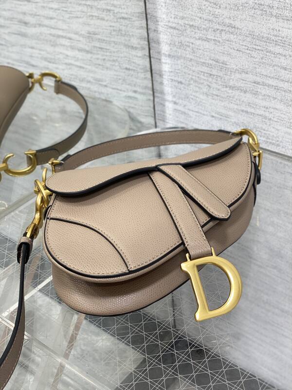 Dior Taupe Beige leather crossbody — AAA Quality Replica
