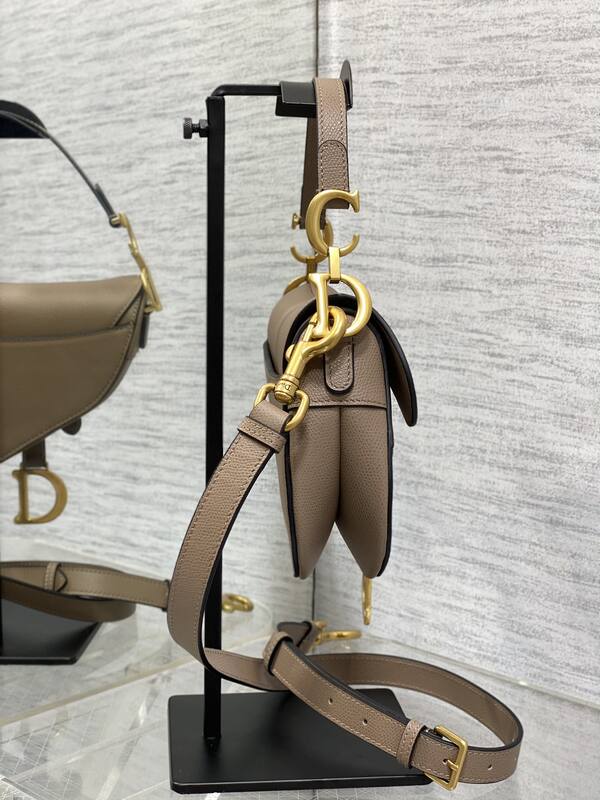 Dior Taupe Beige leather crossbody — AAA Quality Replica