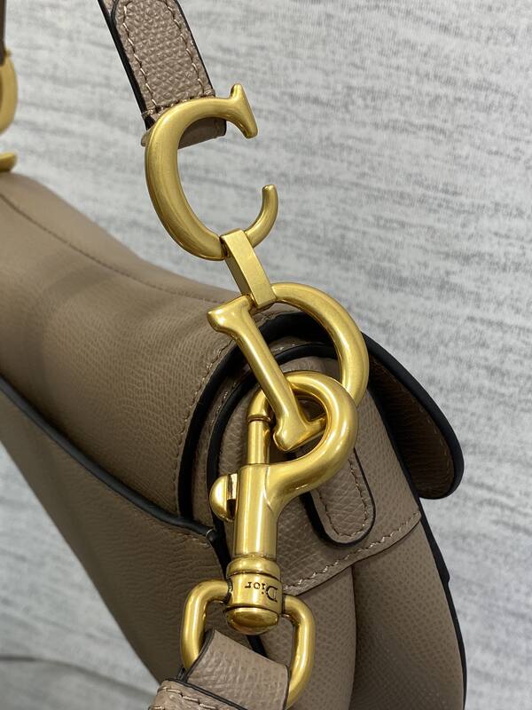 Dior Taupe Beige leather crossbody — AAA Quality Replica