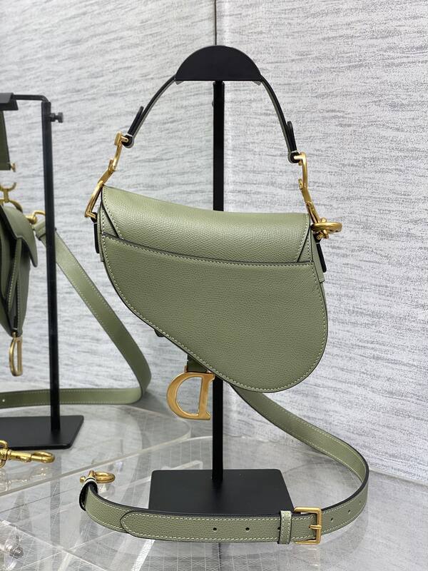 Dior Saddle Green crossbody — Premium Replica