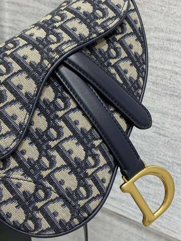 Dior Saddle Blue Oblique crossbody AAA Quality Replica