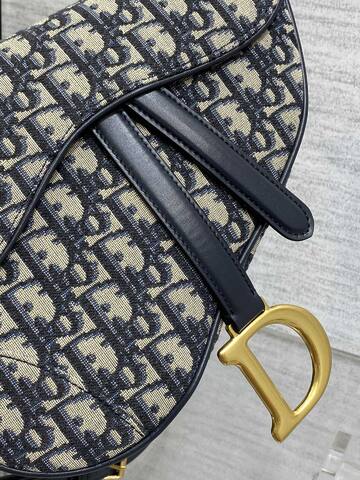 Dior Saddle Blue Oblique shoulder Premium Replica