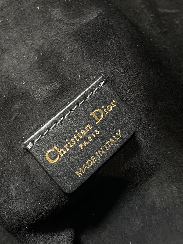 Dior CD Signature Bucket Bag Black shoulder — Premium Replica