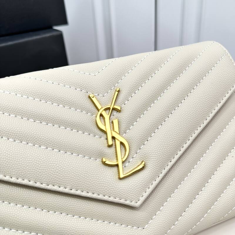 Saint Laurent Envelope Off White 22x15x6cm crossbody — Premium Replica