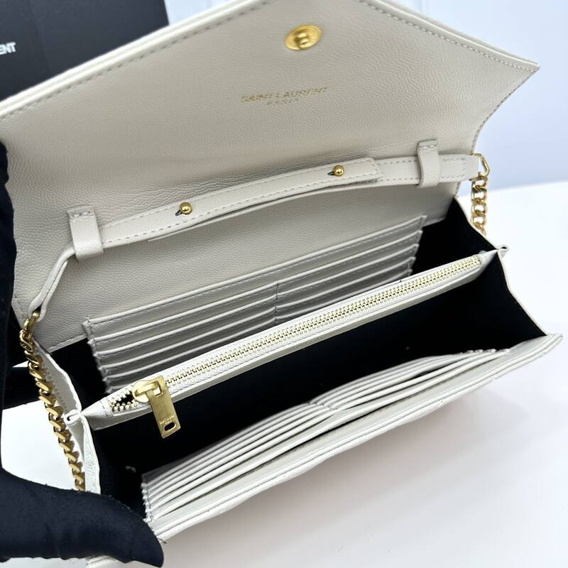 Saint Laurent Envelope Off White 22x15x6cm crossbody — Premium Replica