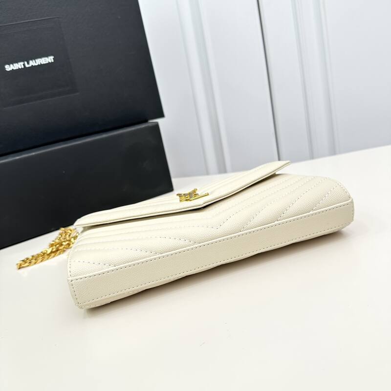 Saint Laurent Envelope Off White 22x15x6cm crossbody — Premium Replica