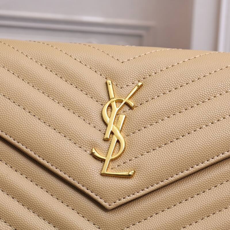 YSL Monogram Envelope Beige 22x15x6cm crossbody — 1:1 Replica