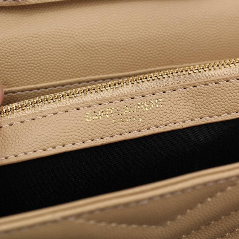 YSL Monogram Envelope Beige 22x15x6cm crossbody — 1:1 Replica