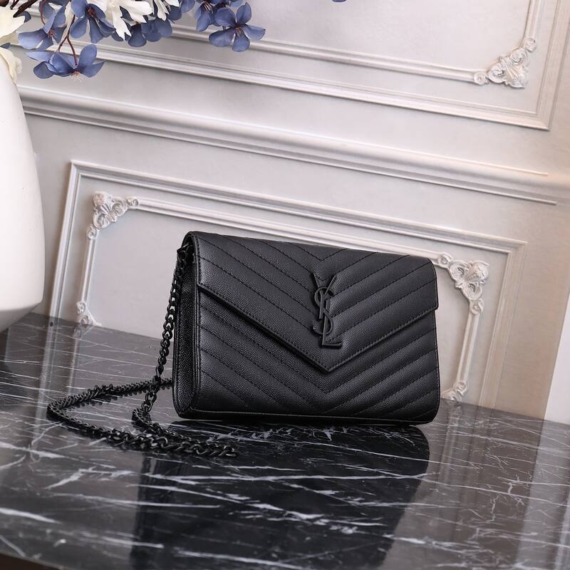 YSL LouLou Black 22x15x6cm crossbody — 1:1 Replica