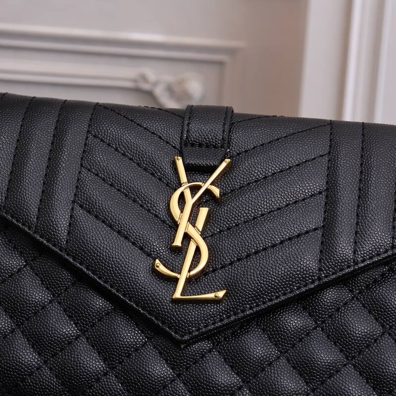 Saint Laurent Envelope Black 22x15x6cm crossbody — AAA Quality Replica