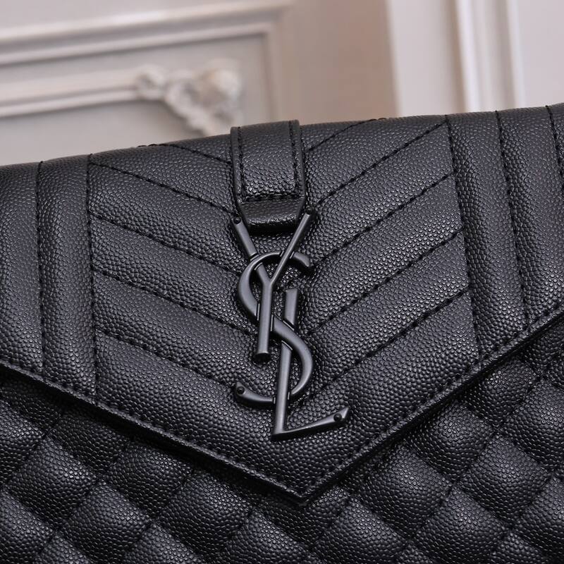 Saint Laurent Envelope Black 22x15x6cm crossbody — Premium Replica