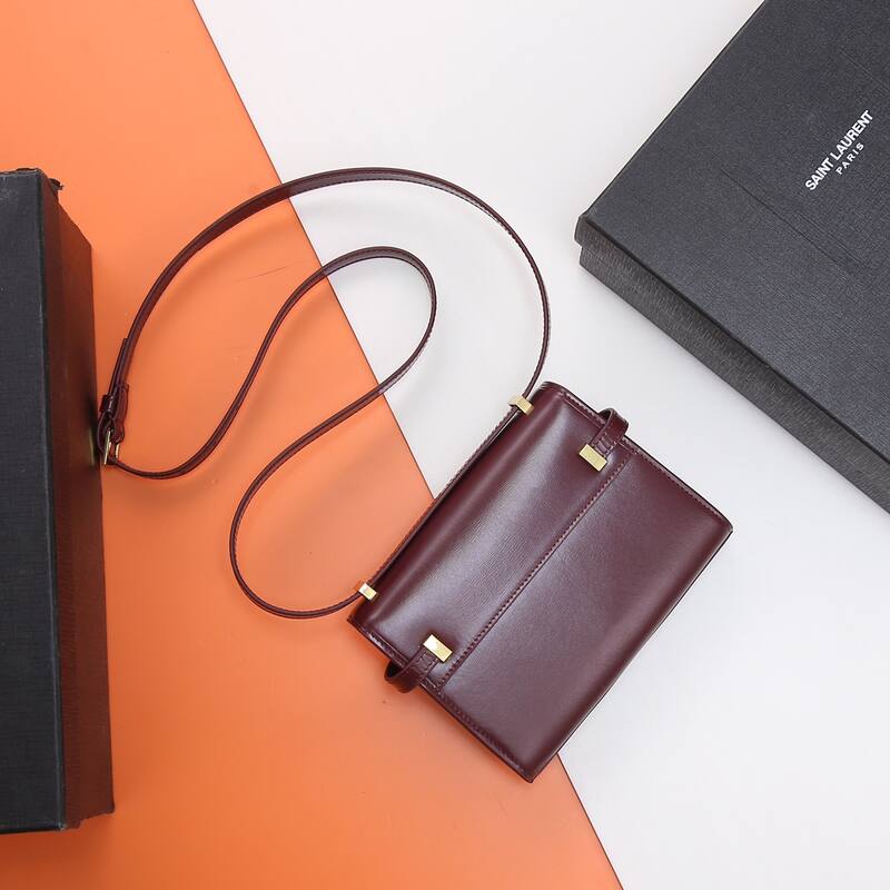Saint Laurent Burgundy crossbody — 1:1 Replica