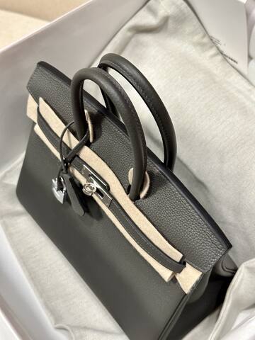 Hermes Birkin Graphite Gray Small handbag 1 1 Replica