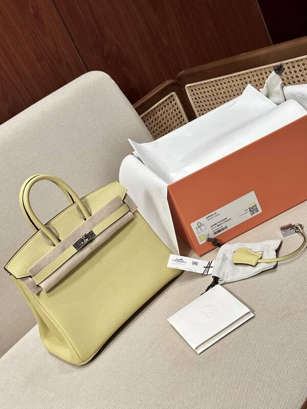 Hermes Birkin 25 Yellow Togo 25 handbag — Premium Replica