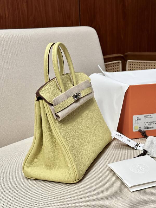 Hermes Birkin 25 Yellow Togo 25 handbag — Premium Replica