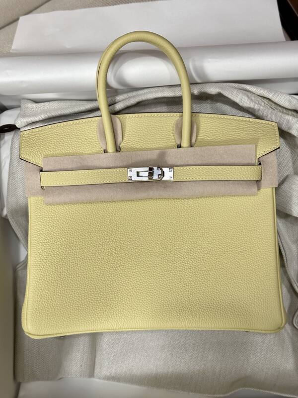 Hermes Birkin 25 Yellow Togo 25 handbag — Premium Replica