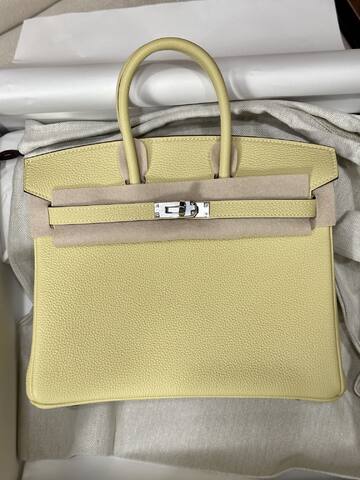 Hermes Birkin 25 Yellow Togo 25 handbag Premium Replica