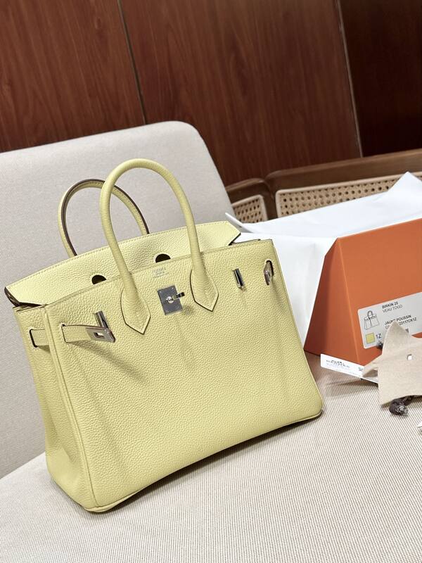 Hermes Birkin 25 Yellow Togo 25 handbag — Premium Replica