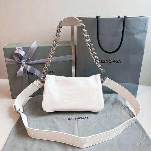 Balenciaga White 25x18x10cm shoulder bag AAA Quality Replica