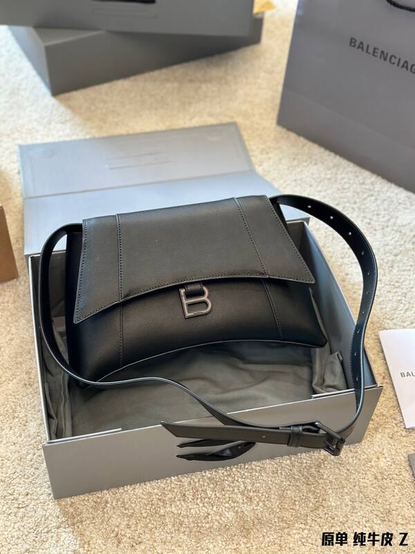 Balenciaga Hourglass Black 23x14x10cm shoulder bag — AAA Quality Replica