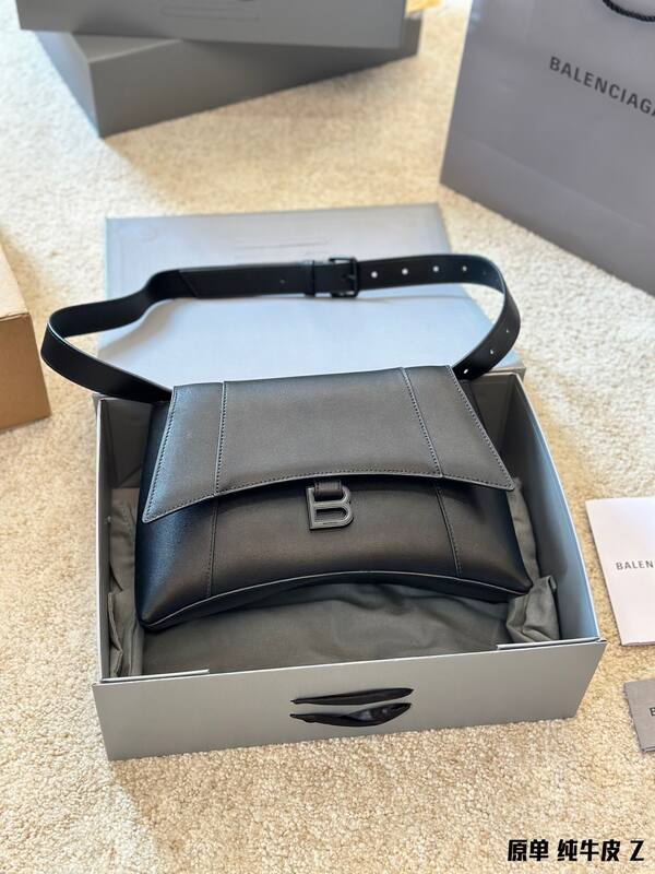 Balenciaga Hourglass Black 23x14x10cm shoulder bag — AAA Quality Replica
