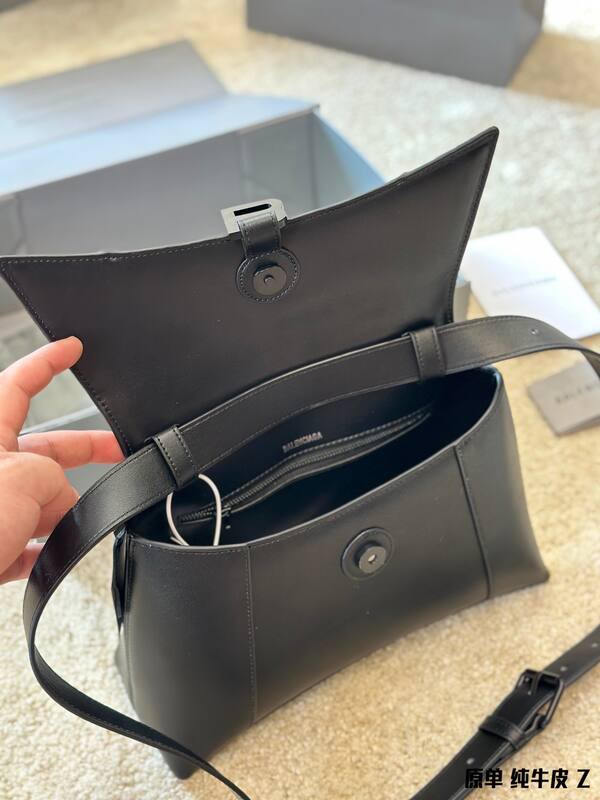 Balenciaga Hourglass Black 23x14x10cm shoulder bag — AAA Quality Replica