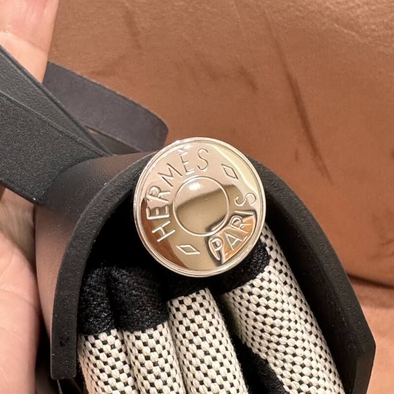 Hermes Herbag Black and Cream crossbody — Premium Replica
