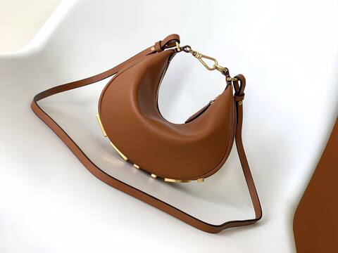 Fendi Brown 25x18x10cm shoulder bag Top Quality Replica