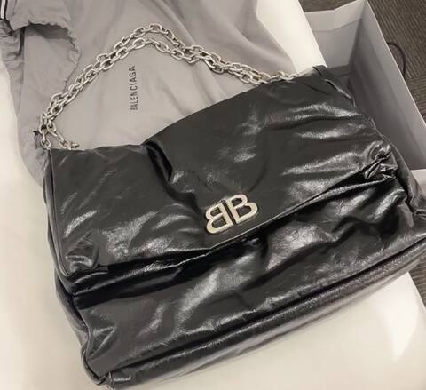 Balenciaga Silver shoulder bag AAA Quality Replica