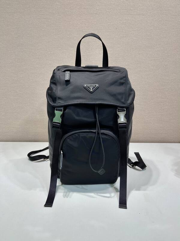 Prada Nylon black 36x25x16cm backpack — 1:1 Replica