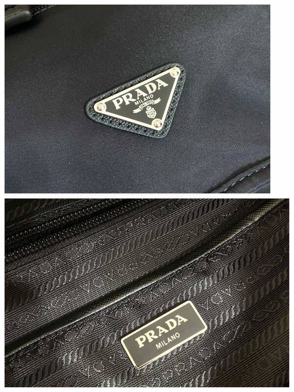 Prada Nylon black 36x25x16cm backpack — 1:1 Replica