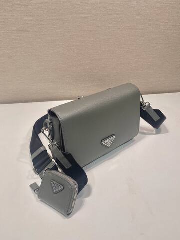Prada Gray shoulder bag 1 1 Replica