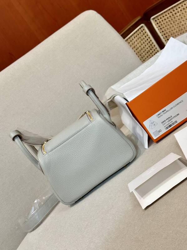 Hermes Lindy Light grey shoulder — Premium Replica