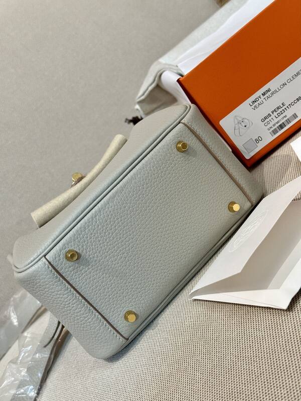Hermes Lindy Light grey shoulder — Premium Replica