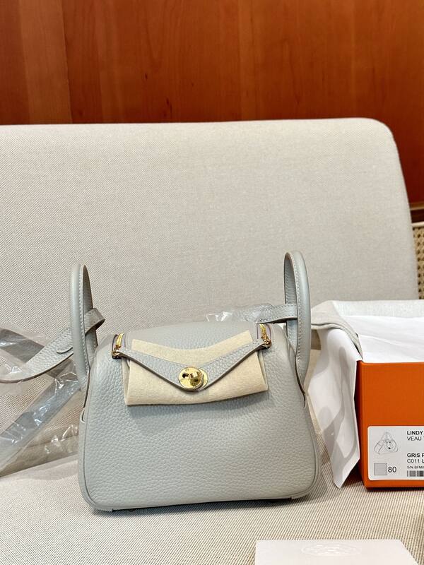 Hermes Lindy Light grey shoulder — Premium Replica