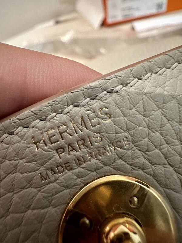 Hermes Lindy Mini Gris Perle mini crossbody — Premium Replica
