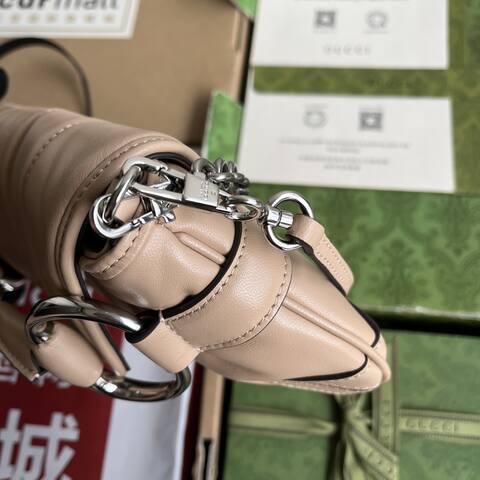Gucci Horsebit Chain Beige shoulder 1 1 Replica