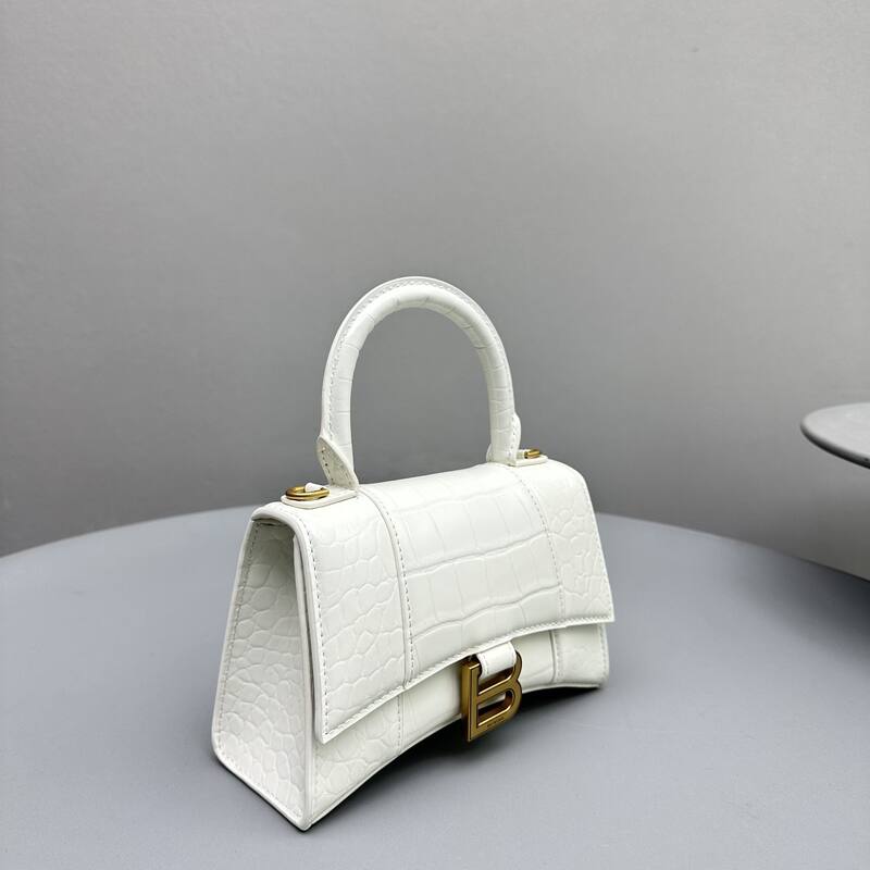Balenciaga Hourglass White 23x14x10cm shoulder bag — Top Quality Replica