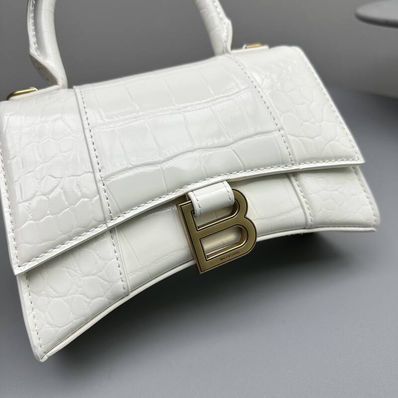 Balenciaga Hourglass White 23x14x10cm shoulder bag — Top Quality Replica