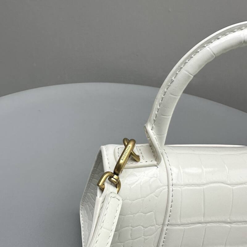 Balenciaga Hourglass White 23x14x10cm shoulder bag — Top Quality Replica