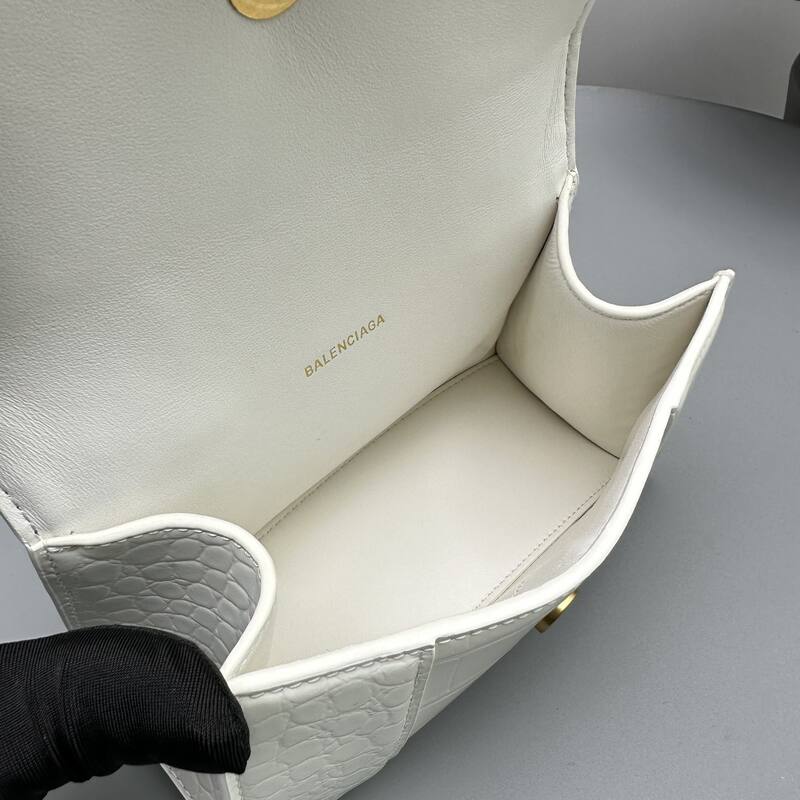 Balenciaga Hourglass White 23x14x10cm shoulder bag — Top Quality Replica