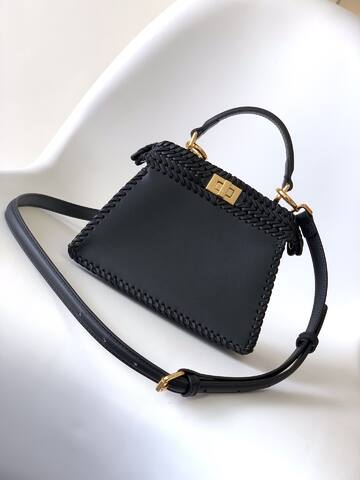 Fendi Peekaboo Black 33x22x14cm shoulder bag Premium Replica