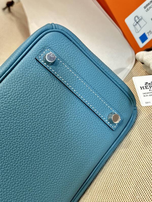 Hermes Birkin Blue Jean everyday — Top Quality Replica