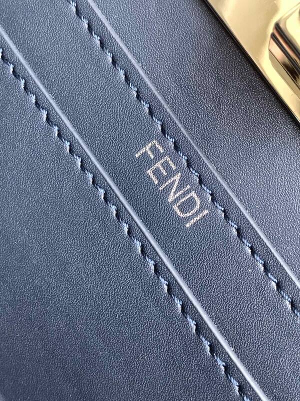 Fendi Peekaboo Blue 33x22x14cm shoulder bag — Top Quality Replica